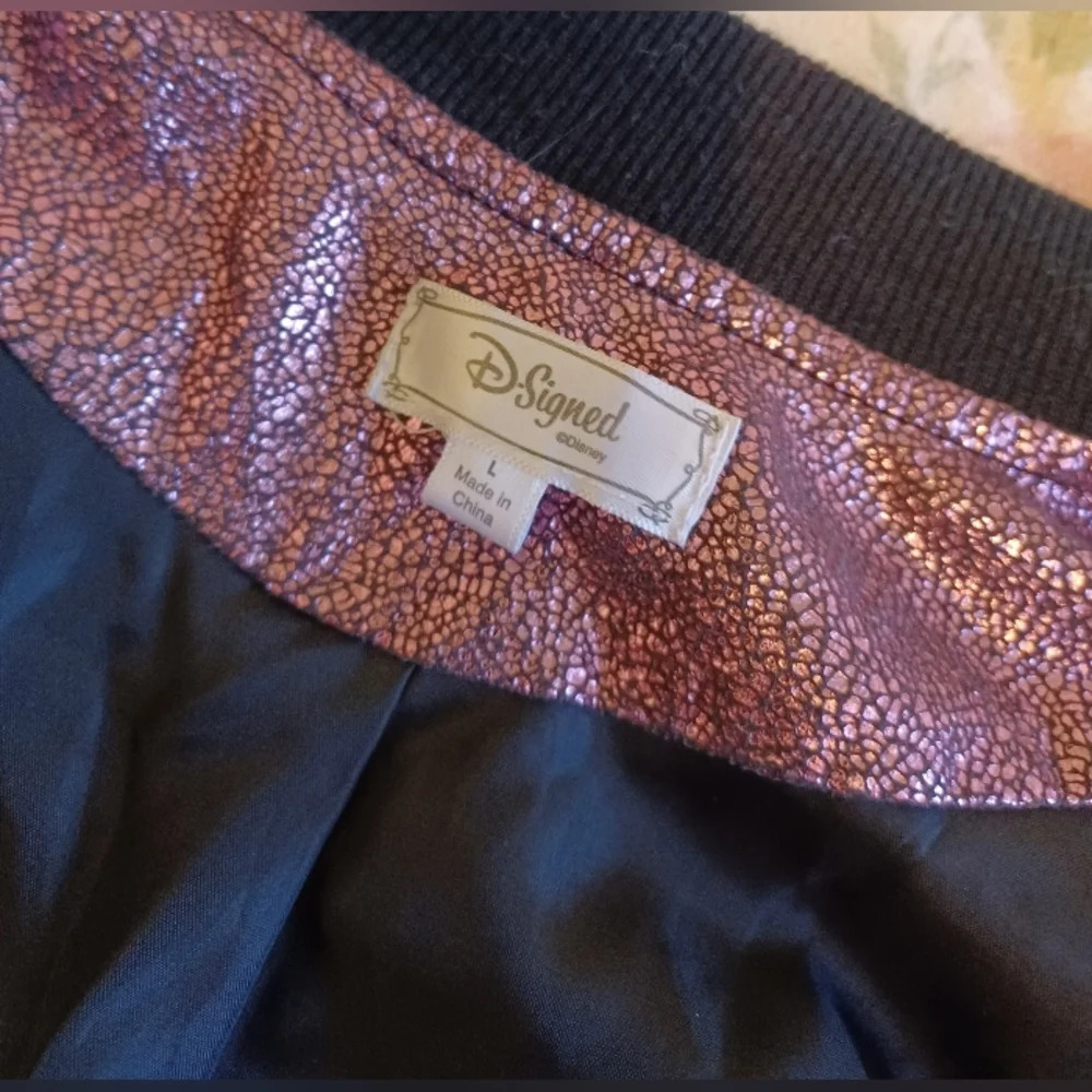 D-Signed Disney Sparkly Pink Bomber Jacket - Picture 8 of 9